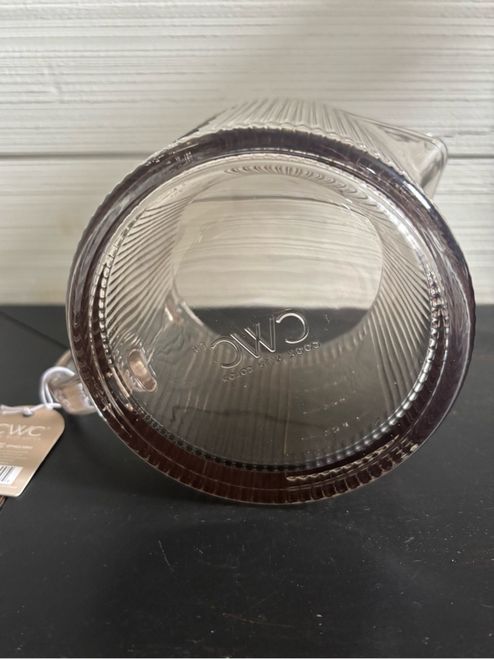CWC Cook With Color Glass Measuring Cup 33oz ~ 4 Cups Brown Ribbed NEW - Picture 11 of 14